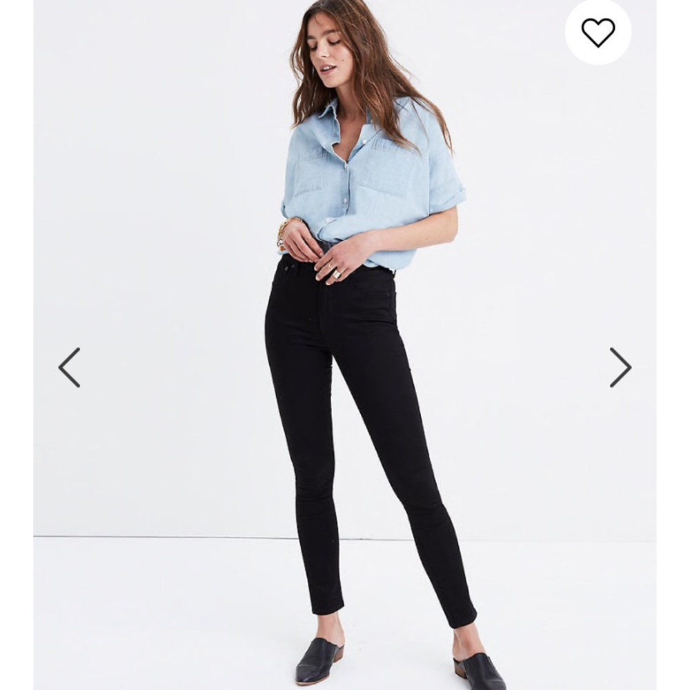 Madewell 10 inch high riser skinny jeans - size 26
